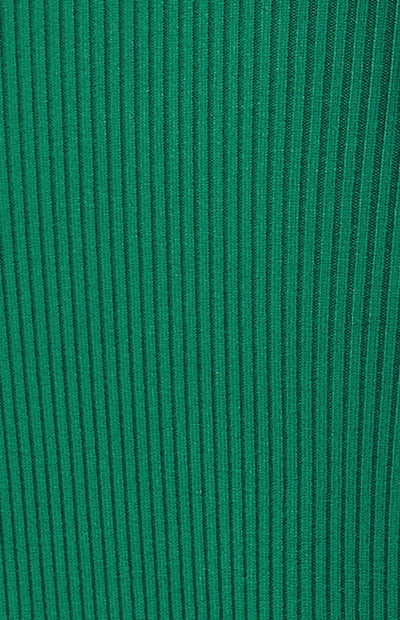 Merino One Shoulder Knit Dress - Emerald - JAUS