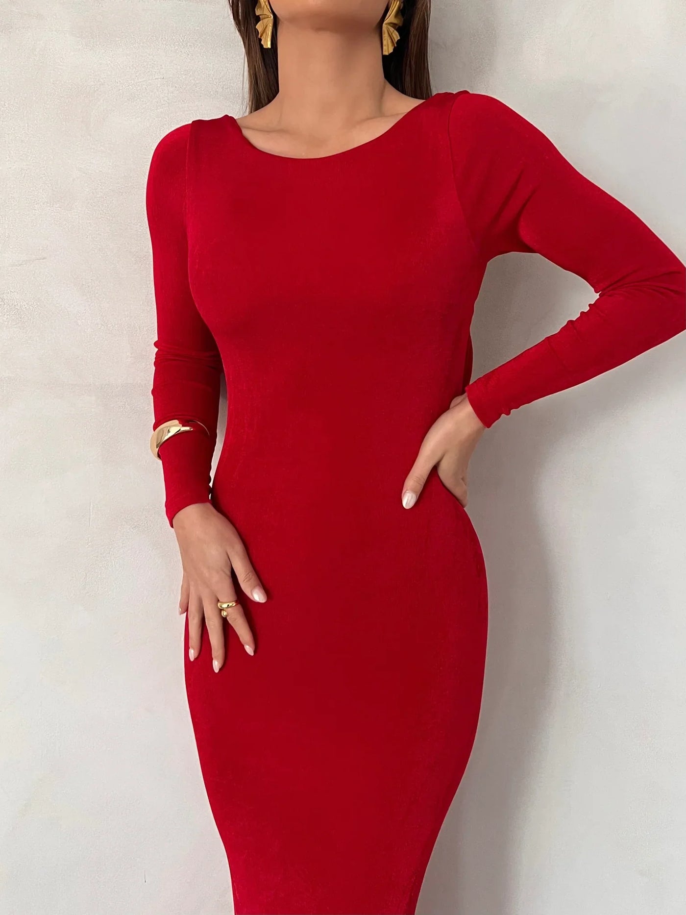 Mia Gown - Deep Red - JAUS