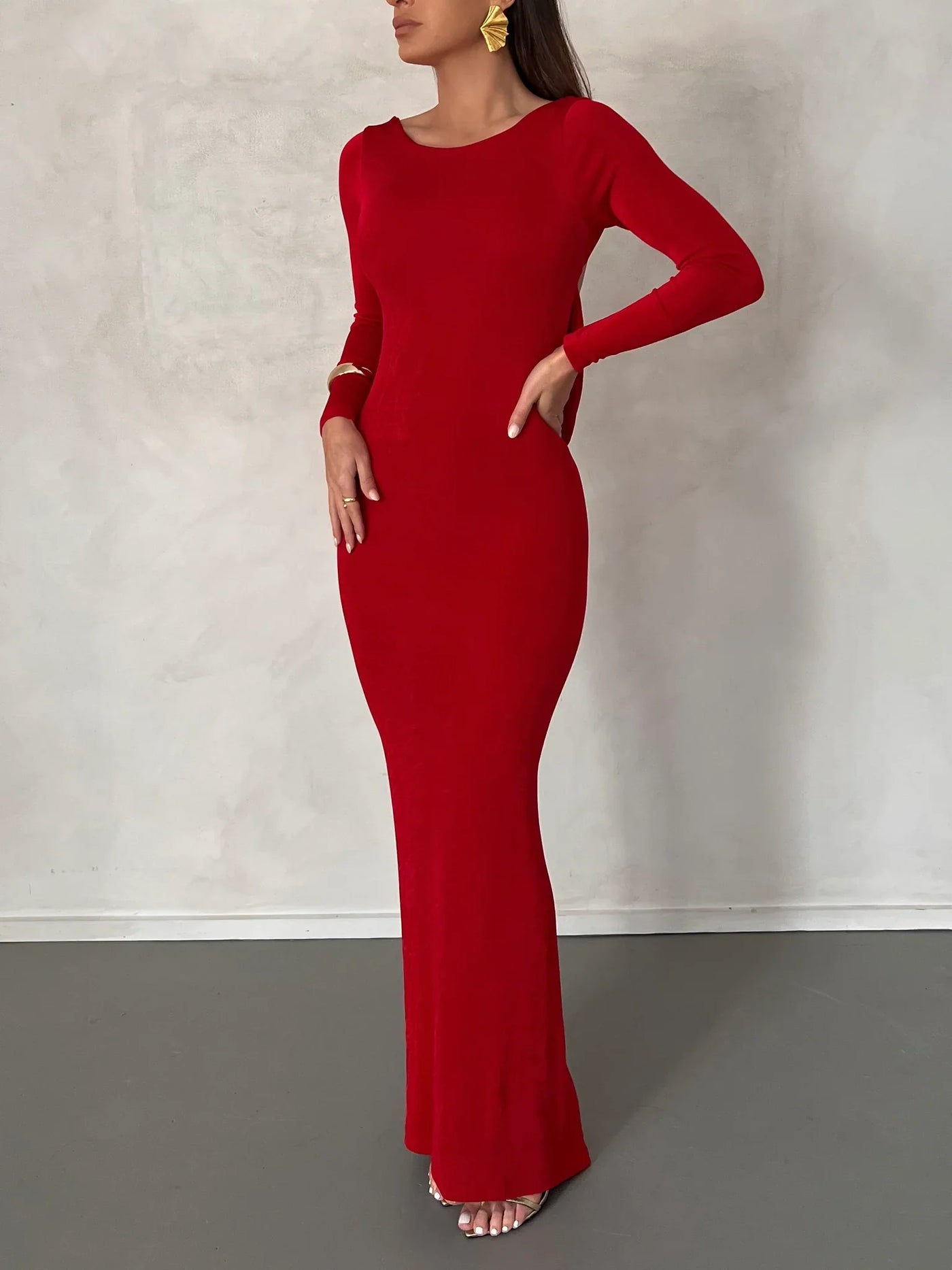 Mia Gown - Deep Red - JAUS