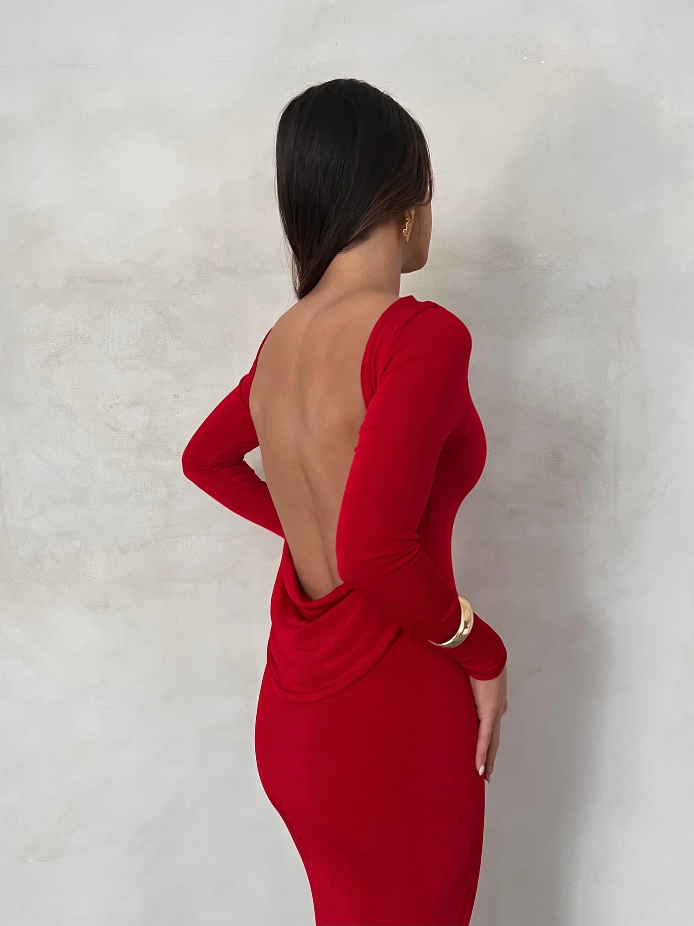 Mia Gown - Deep Red - JAUS