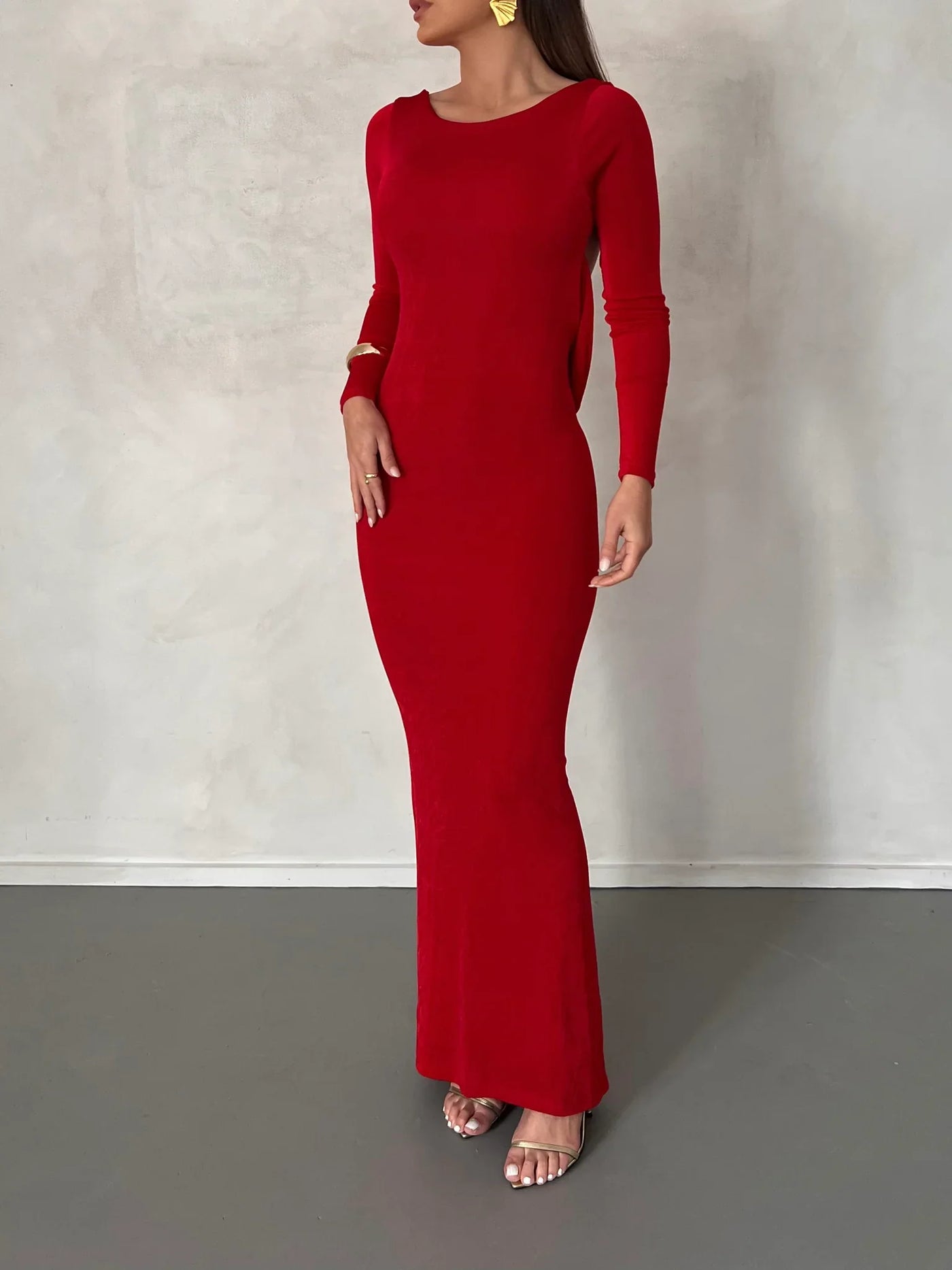 Mia Gown - Deep Red - JAUS
