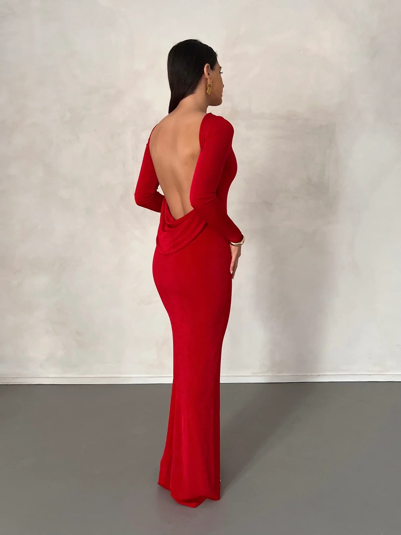 Mia Gown - Deep Red - JAUS