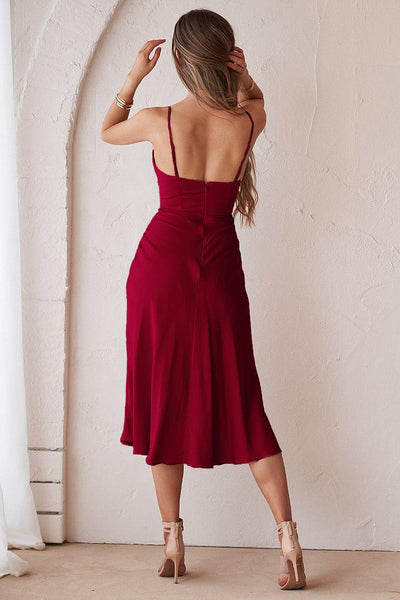 Micaela Dress - Cherry - JAUS