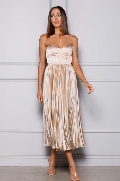 Milan Dress - Champagne - JAUS