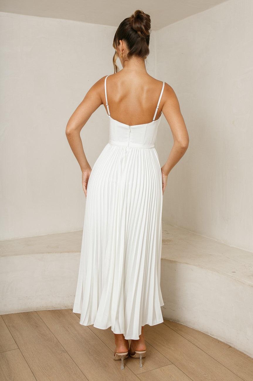 white christmas dresses Milan Dress - White