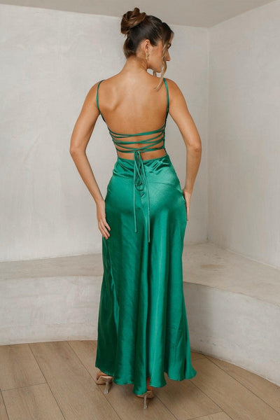 Mime Maxi Dress - Emerald - JAUS