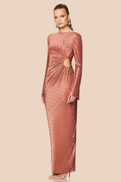 Nookie Mirage LS Gown - Mocha - SHOPJAUS - JAUS