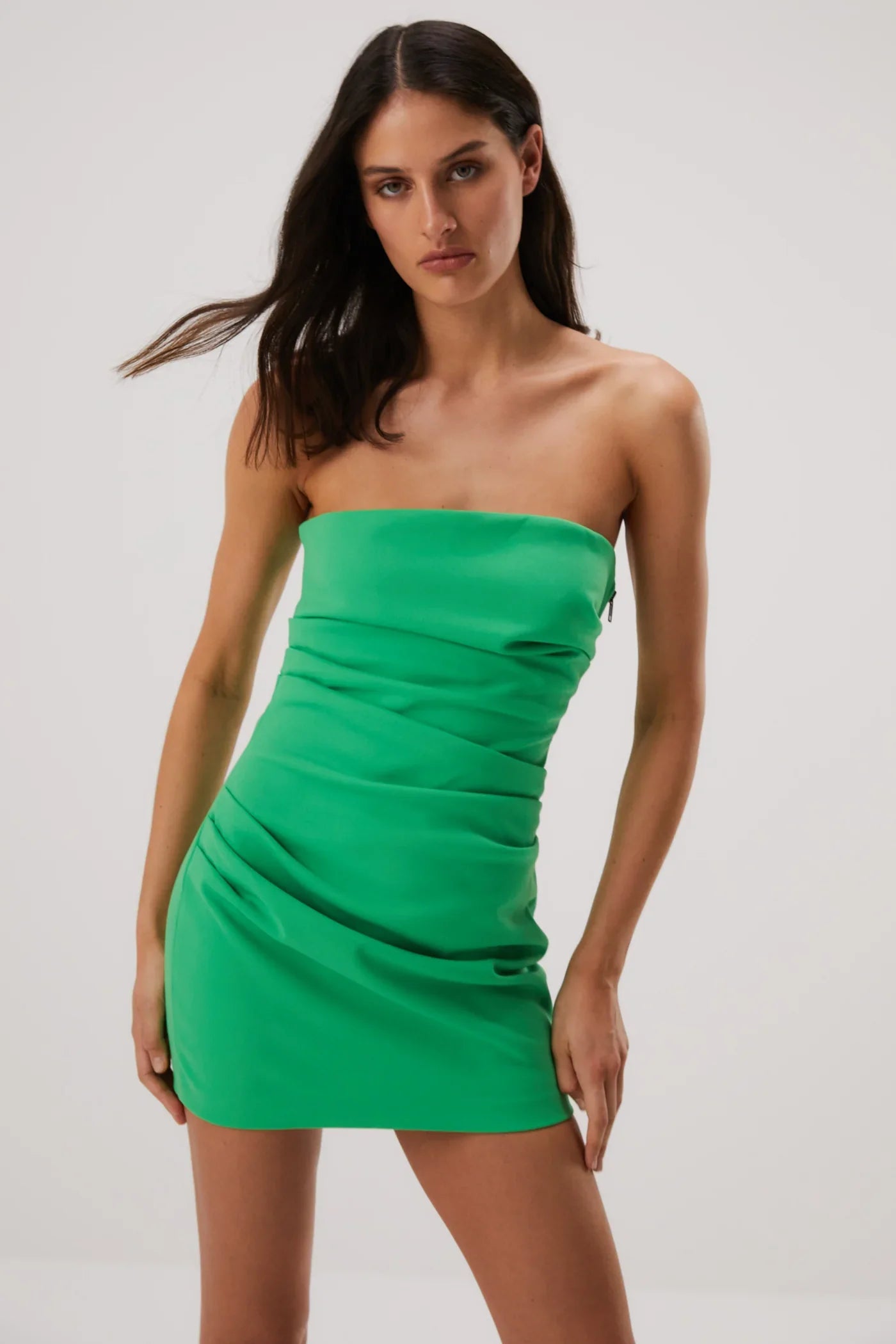 Misha Alston Mini Dress - Island Green - JAUS