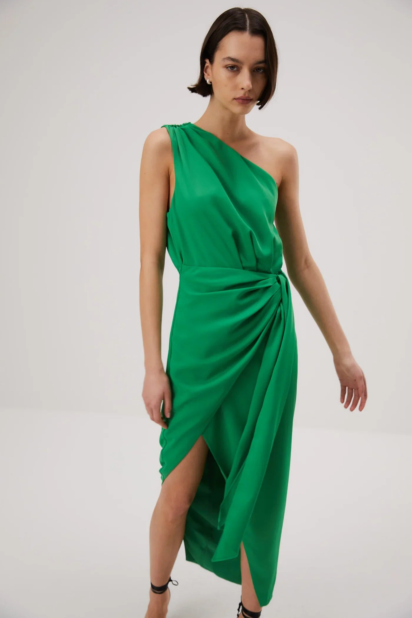 Misha Brooks Satin Midi Dress