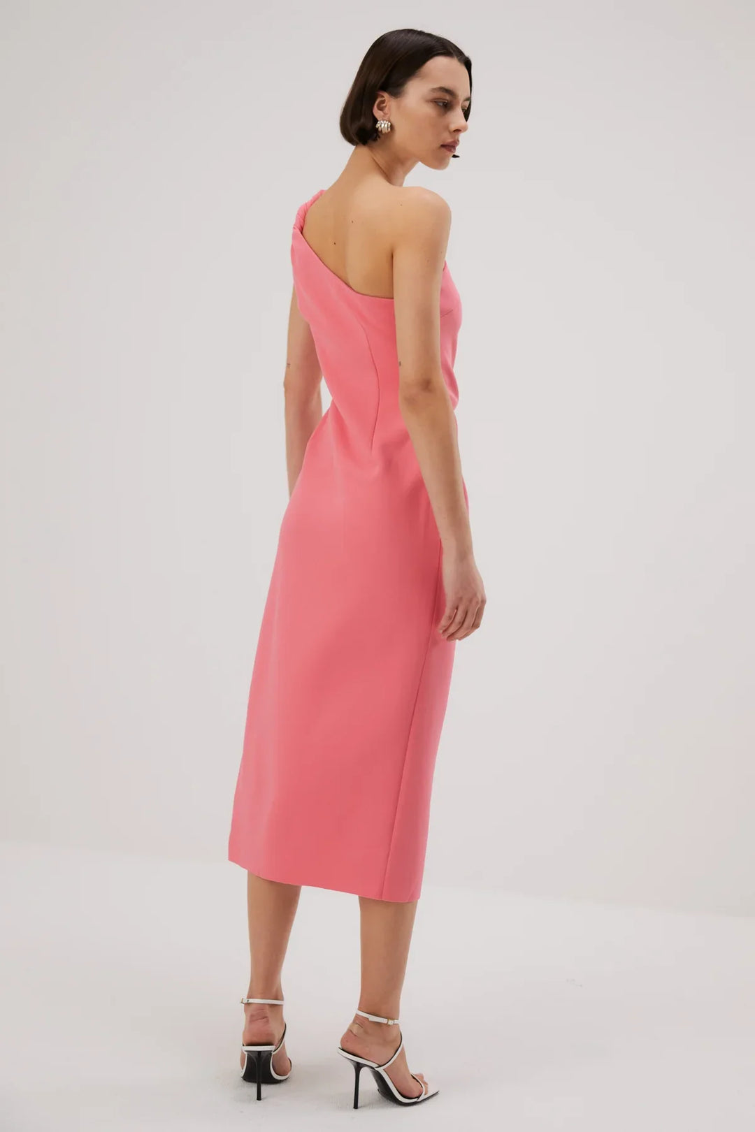Misha Carrington Bonded Crepe Midi Dress - Honeysuckle | JAUS