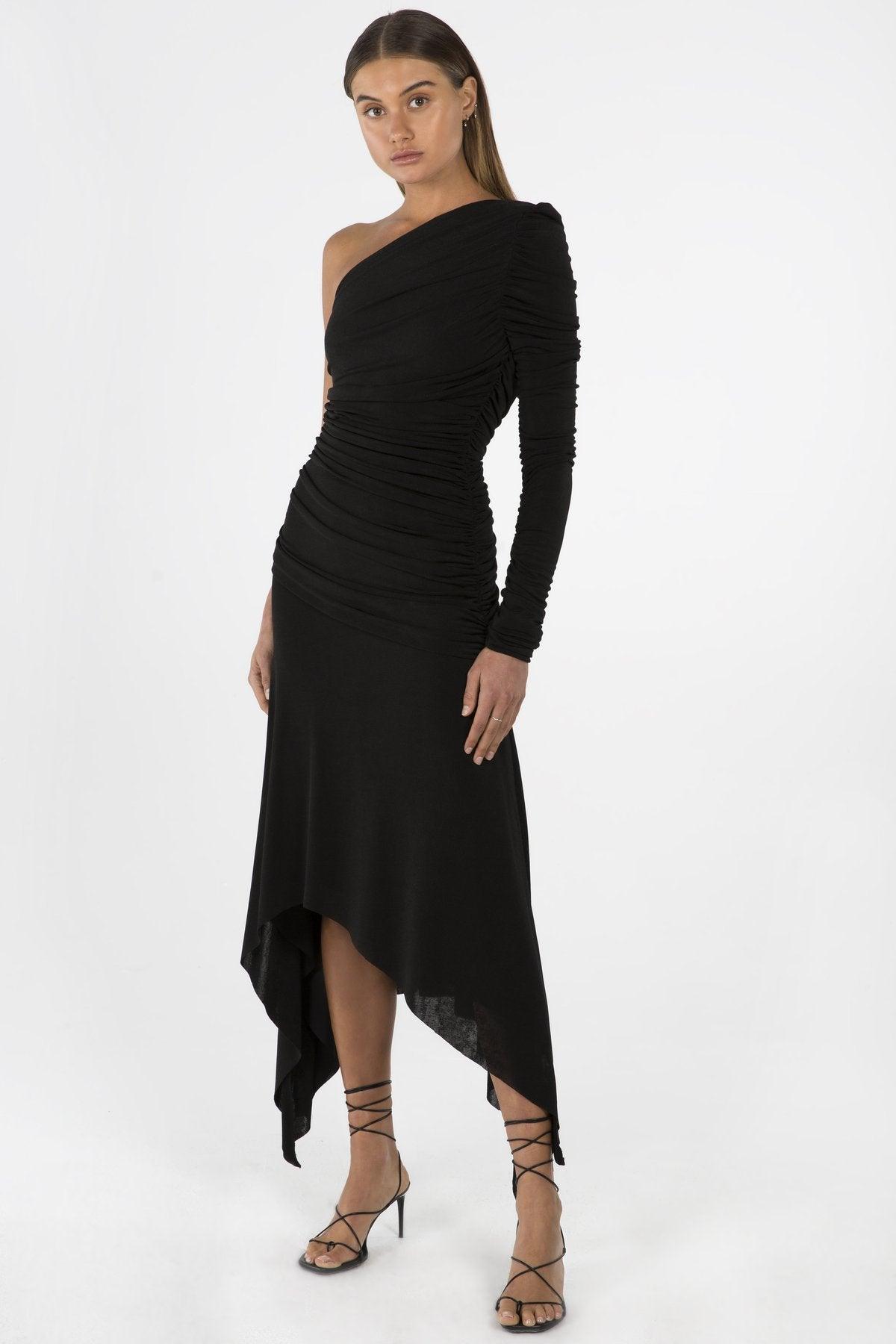 Misha Collection Jordanne Dress - Black - SHOPJAUS - JAUS