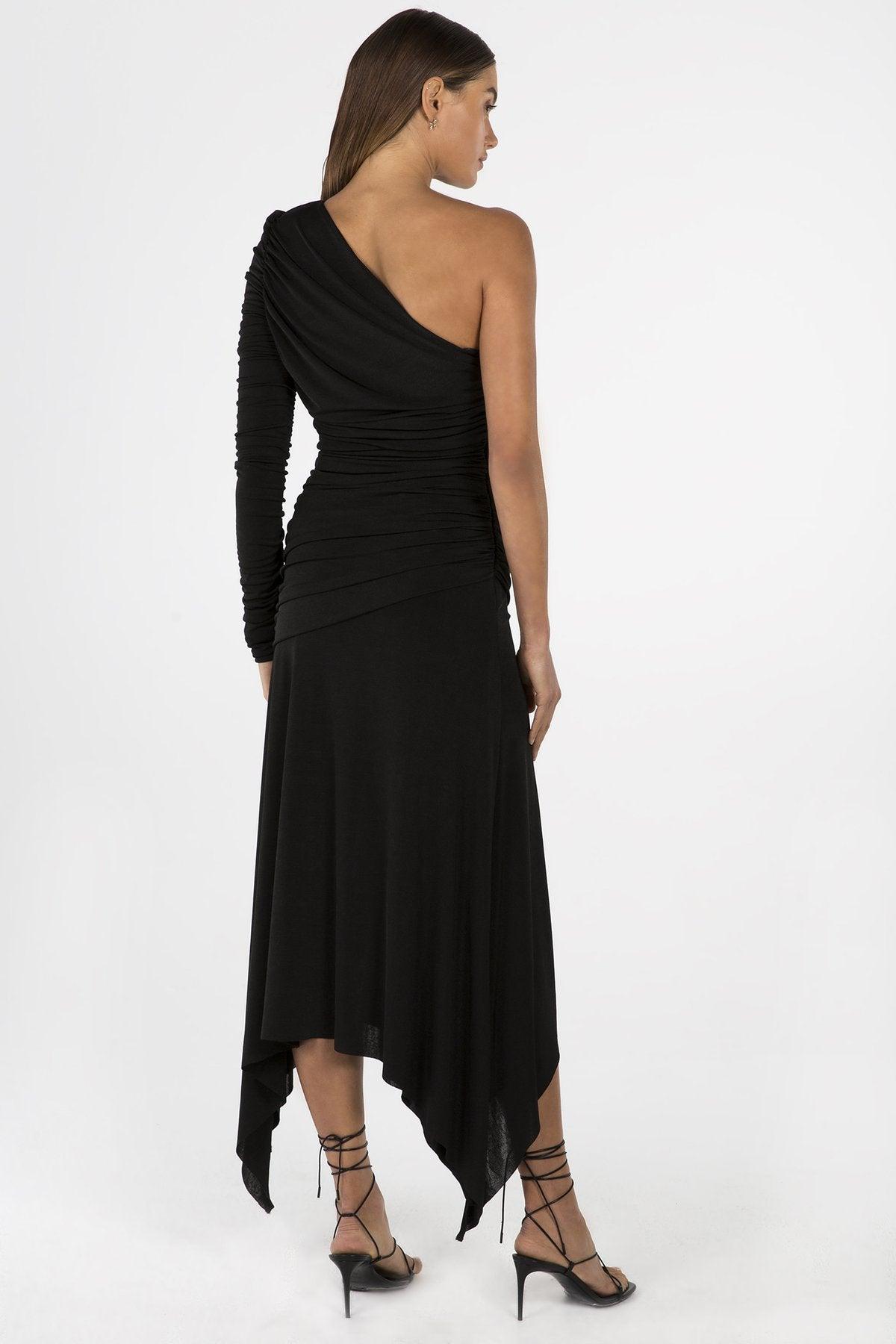 Misha Collection Jordanne Dress - Black - SHOPJAUS - JAUS