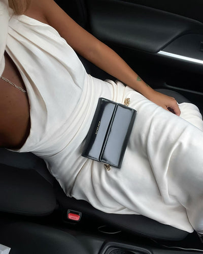 Misha Vivica Satin Midi Dress - Ivory - JAUS