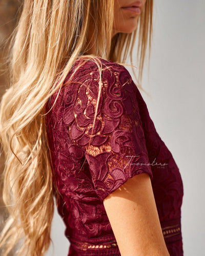 Missha Dress - Burgundy - SHOPJAUS - JAUS