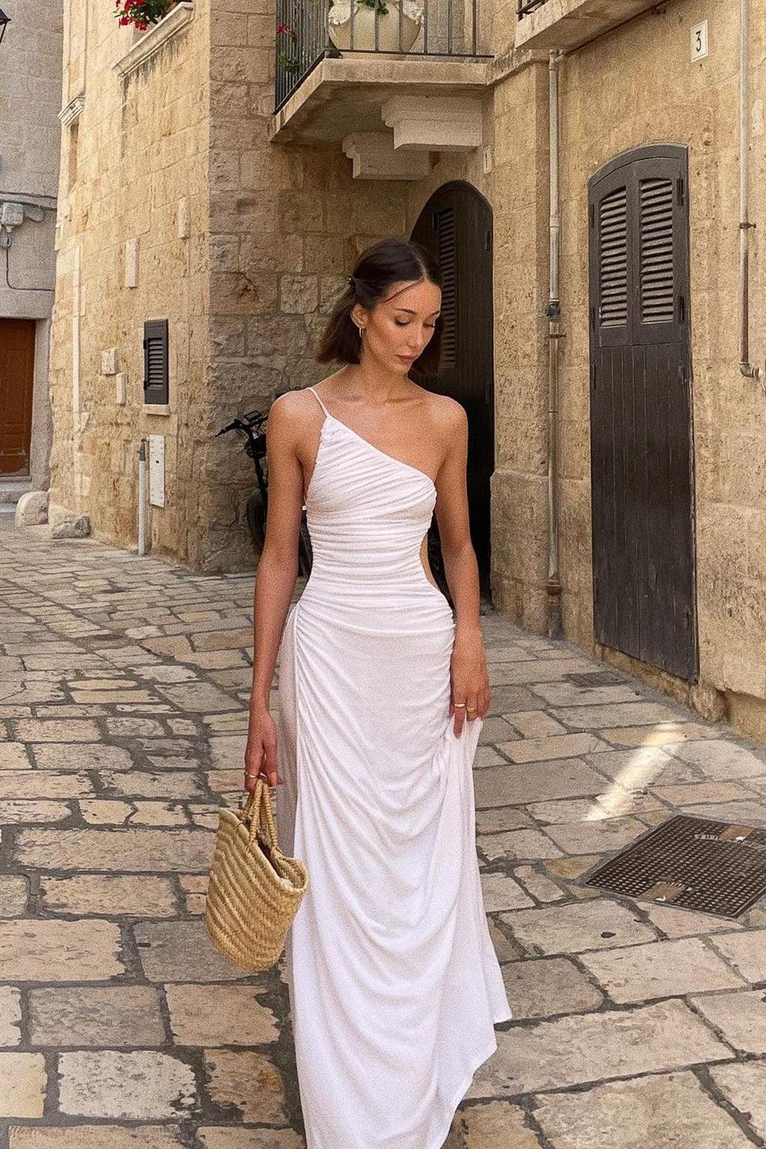 Monaco Dress - White - JAUS