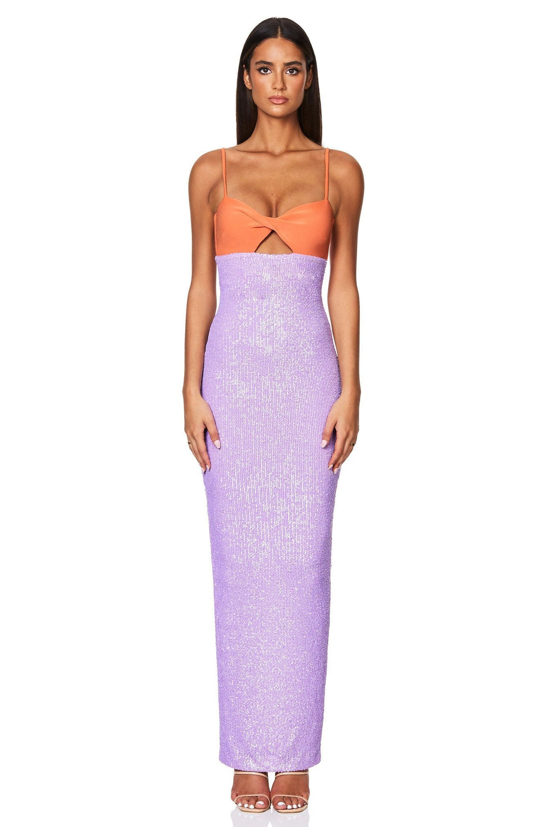 monet midi dress Nookie Monet Twist Gown - Sunset/Lilac