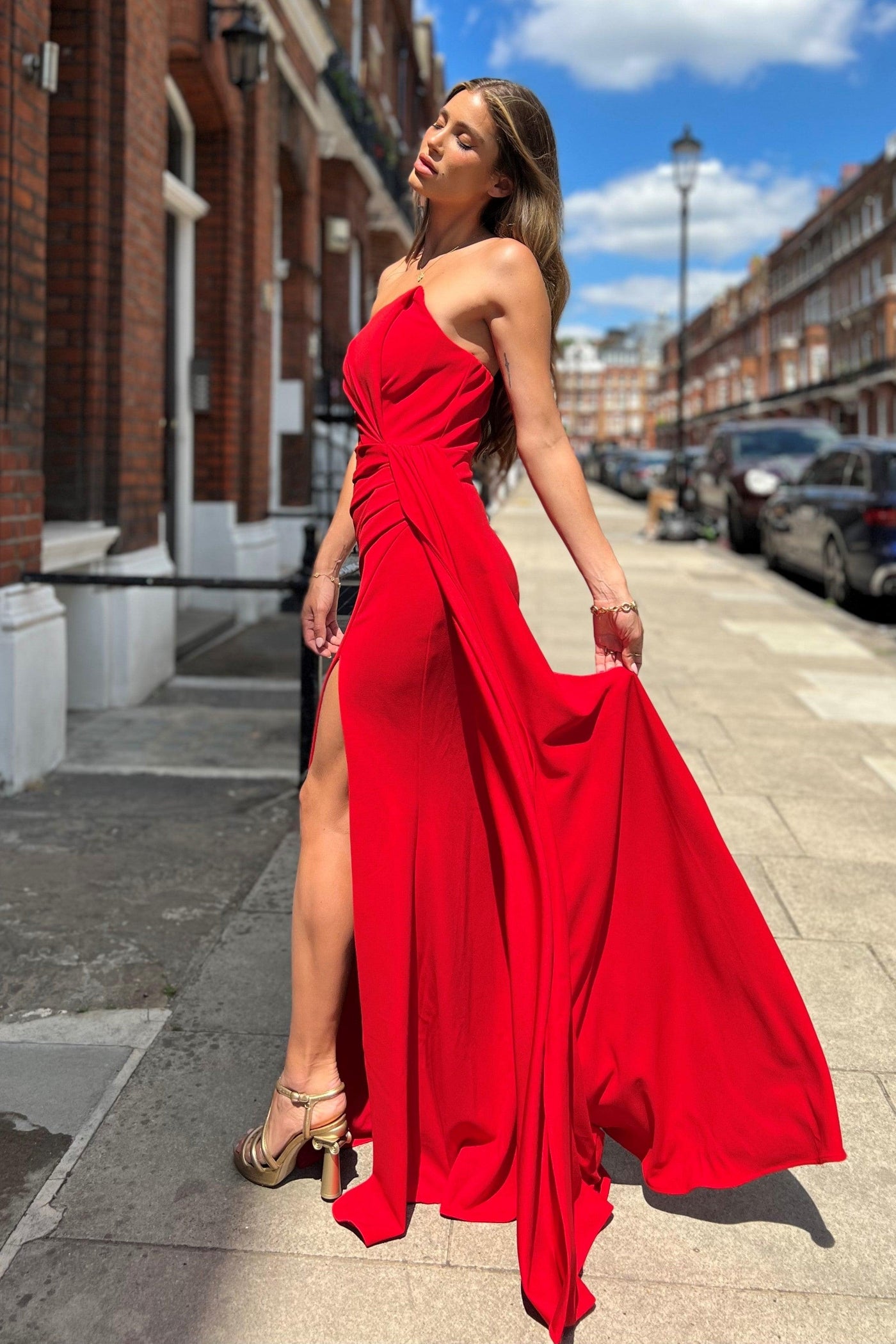 Monroe Gown - Red - JAUS