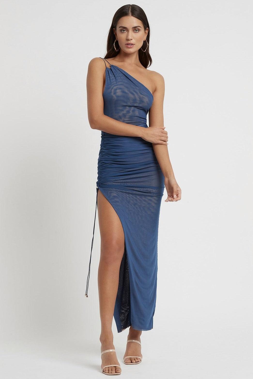 Moya Dress - Steel Blue - JAUS