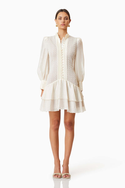 Bella Day Dress - Ivory - SHOPJAUS - JAUS