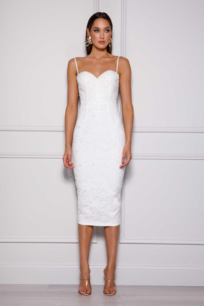 Nancy Dress - White - JAUS