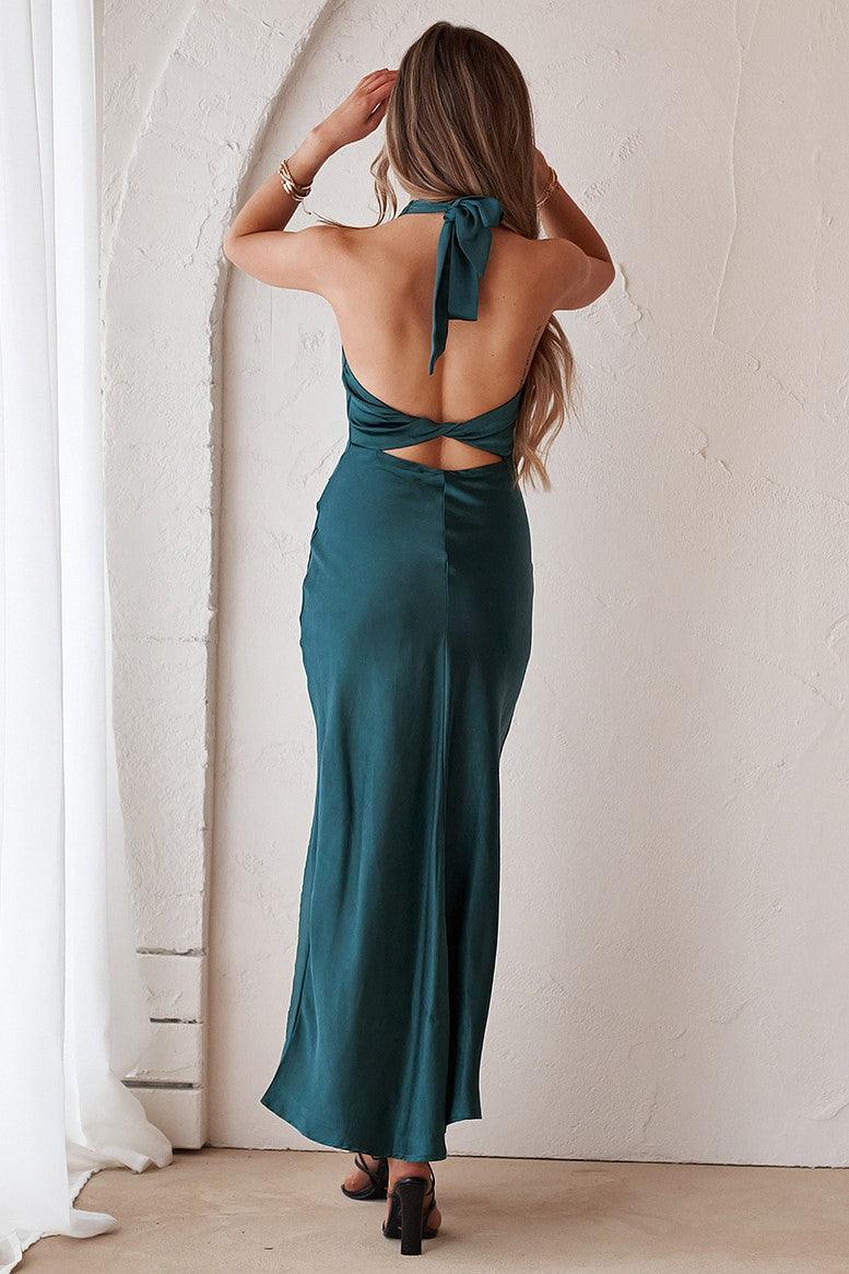 Naomi Dress - Emerald Green - JAUS