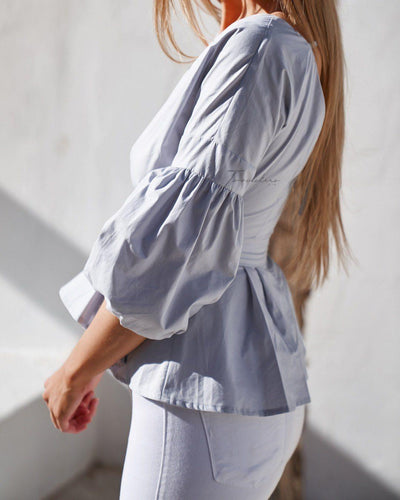 Nara Top - Grey - SHOPJAUS - JAUS