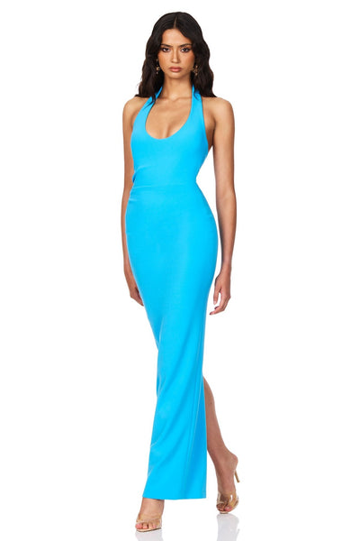 Nookie Natalia Halter Maxi Dress - Turquoise - SHOPJAUS - JAUS