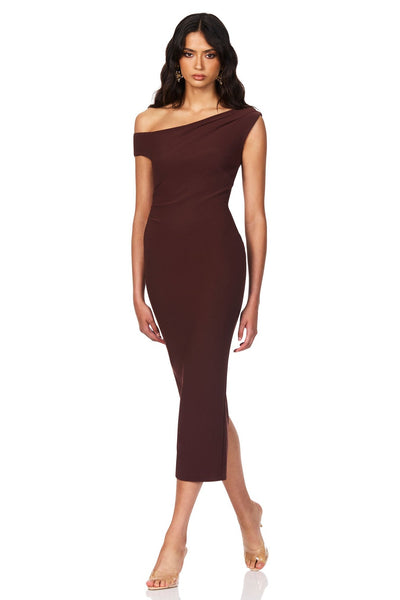 Nookie Natalia Midi Dress - Chocolate - SHOPJAUS - JAUS