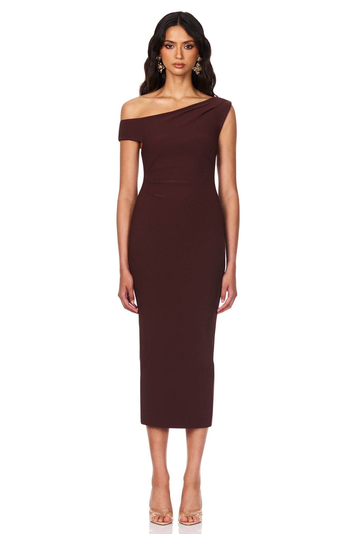 Nookie Natalia Midi Dress - Chocolate - SHOPJAUS - JAUS