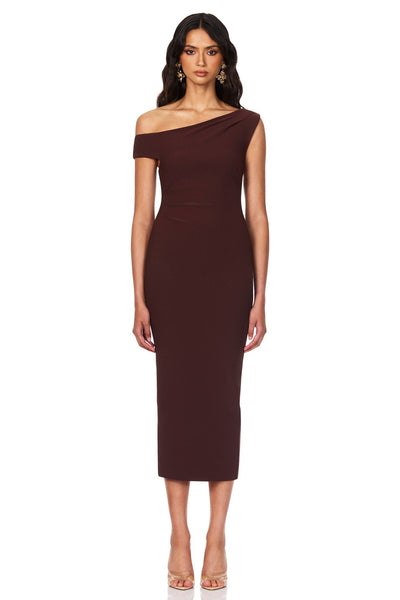 Nookie Natalia Midi Dress - Chocolate - SHOPJAUS - JAUS