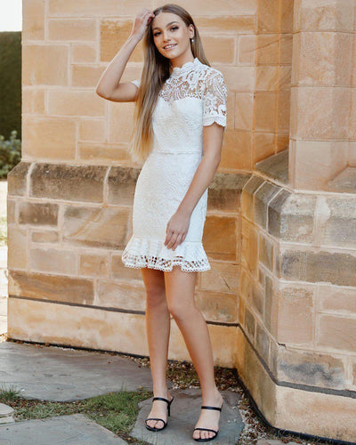 Newton Dress - White - JAUS