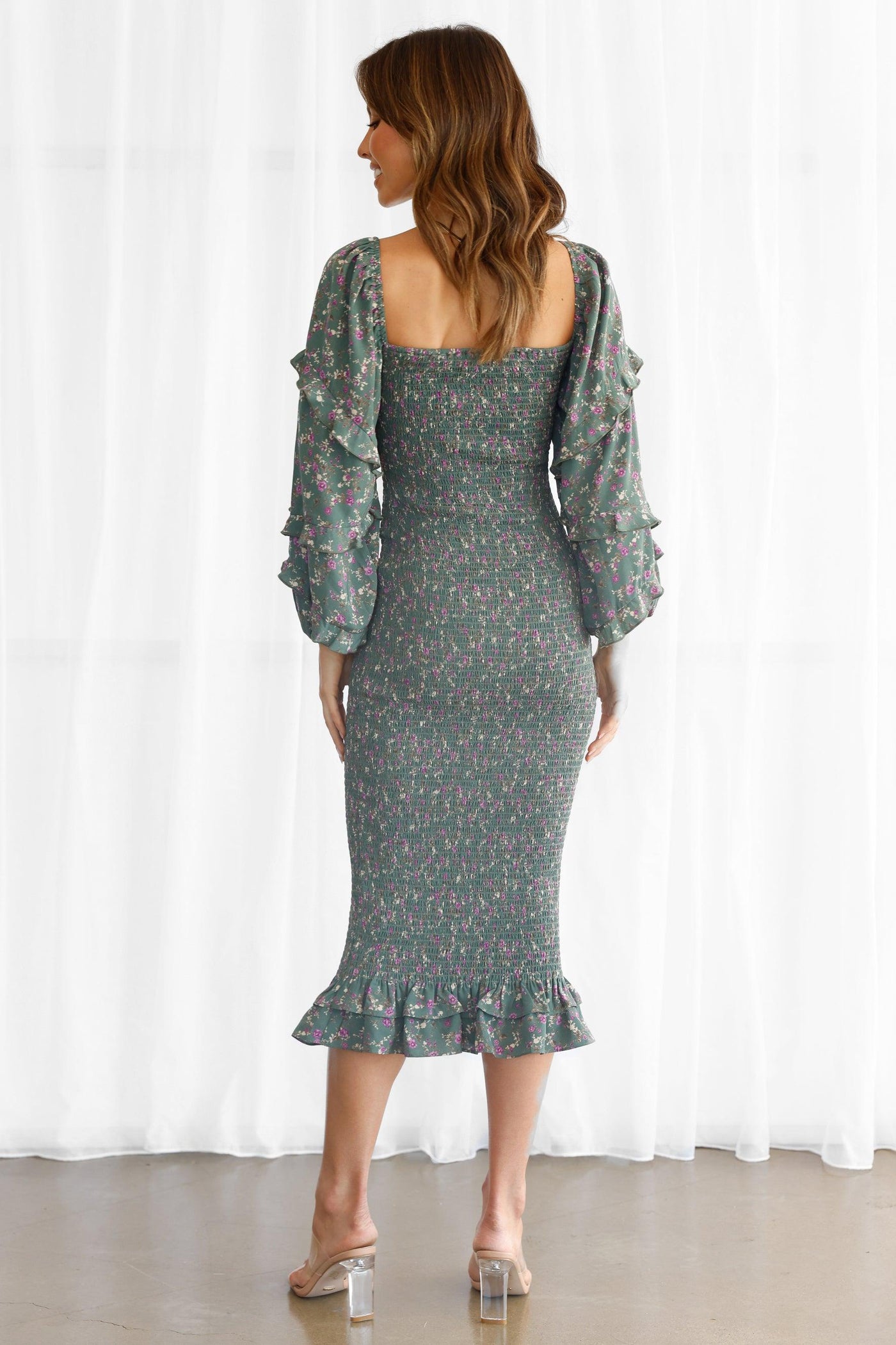 Noelle Dress - Olive - JAUS