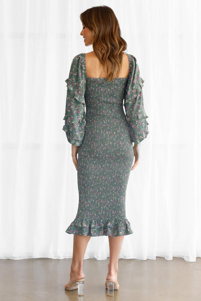 Noelle Dress - Olive - JAUS