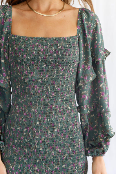 Noelle Dress - Olive - JAUS