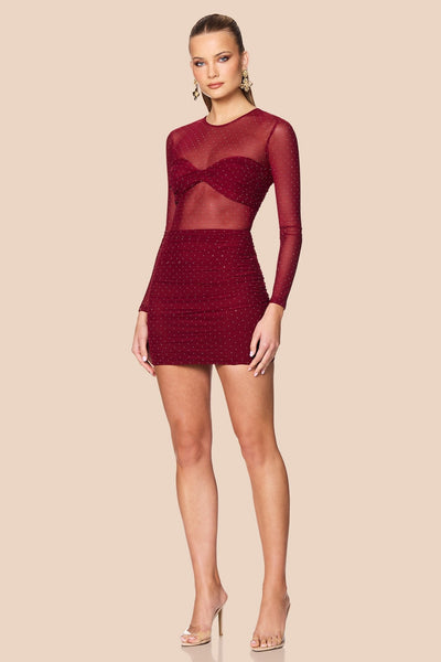 Nookie Noemie Mini Dress - Red - SHOPJAUS - JAUS