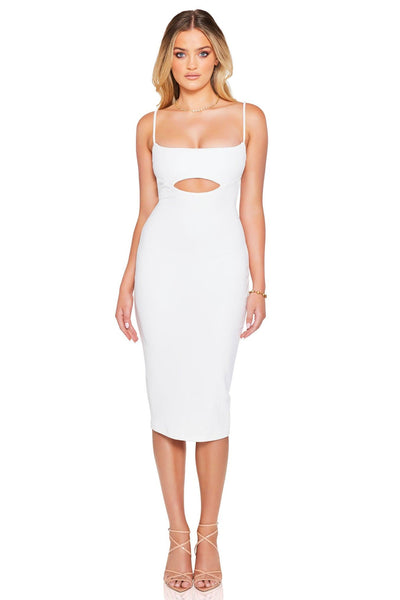 Nookie Bliss Midi Dress - Ivory - JAUS