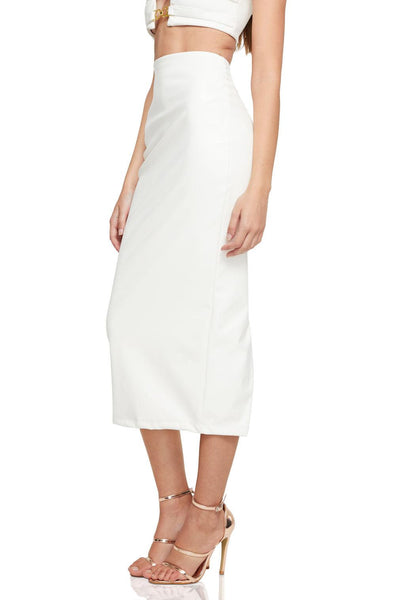 Nookie Drama Skirt - White - JAUS