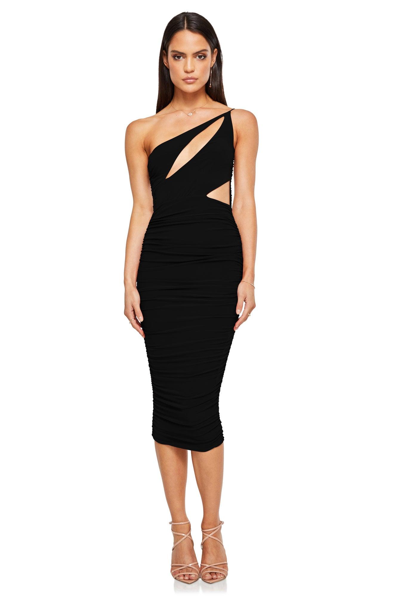 Nookie Envy Midi Dress - Black - JAUS