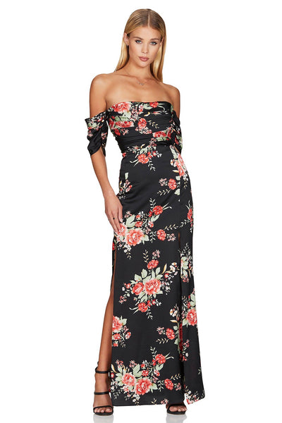 Nookie Garden Party Gown - Black - SHOPJAUS - JAUS