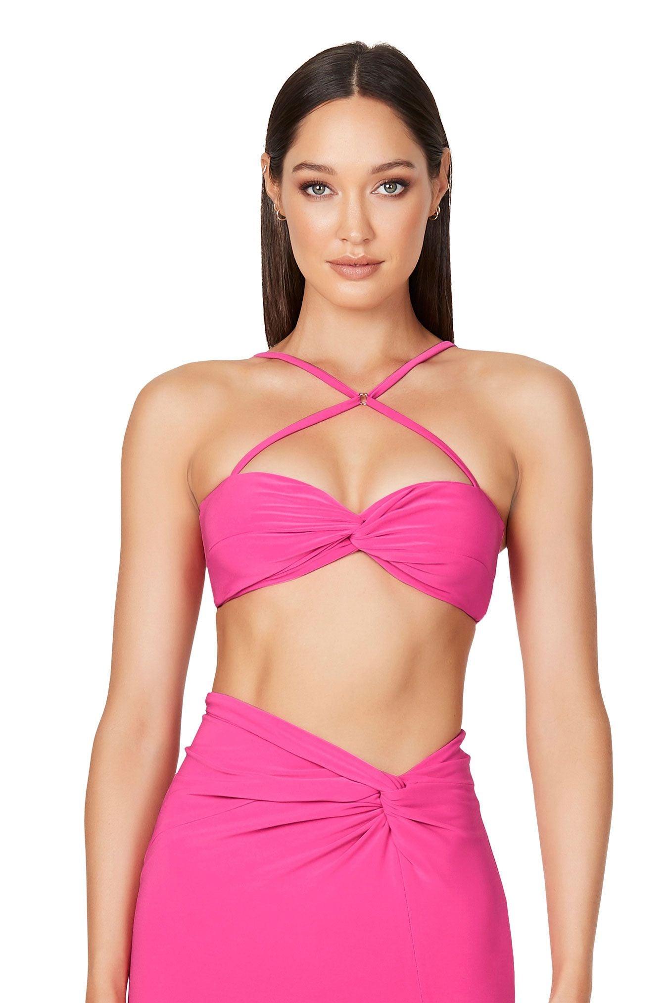 Nookie Jewel Crop - Neon Pink - JAUS