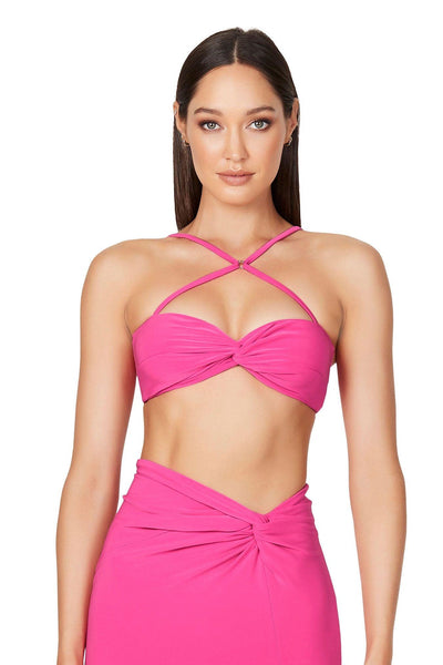 Nookie Jewel Crop - Neon Pink - JAUS