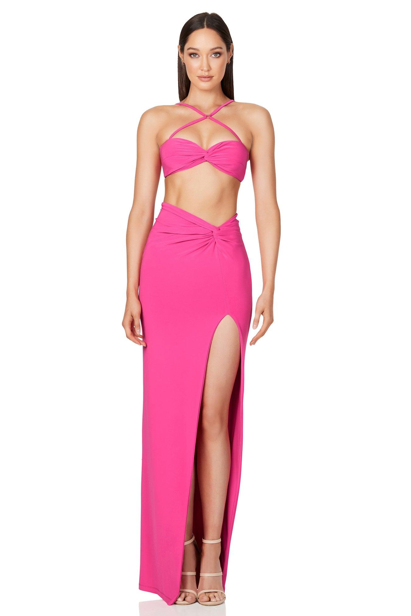 Nookie Jewel Crop - Neon Pink - JAUS