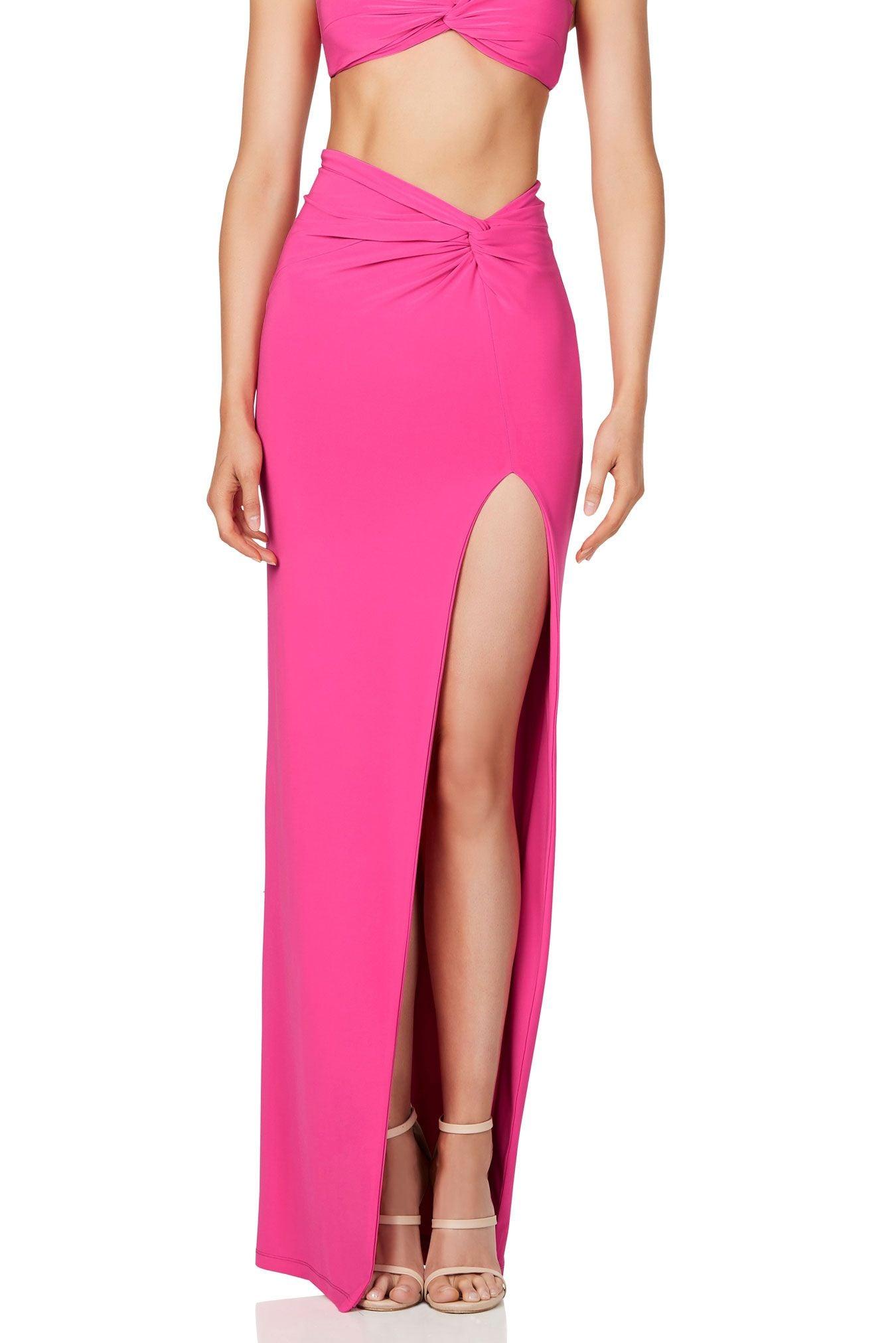 Nookie Jewel Skirt - Neon Pink - JAUS