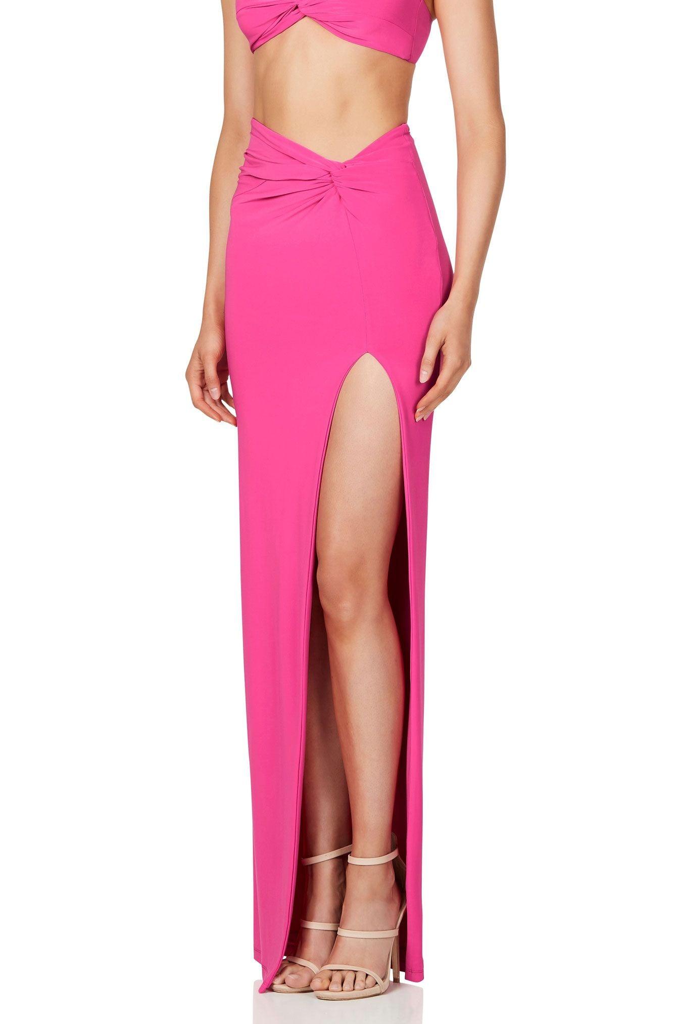 Nookie Jewel Skirt - Neon Pink - JAUS