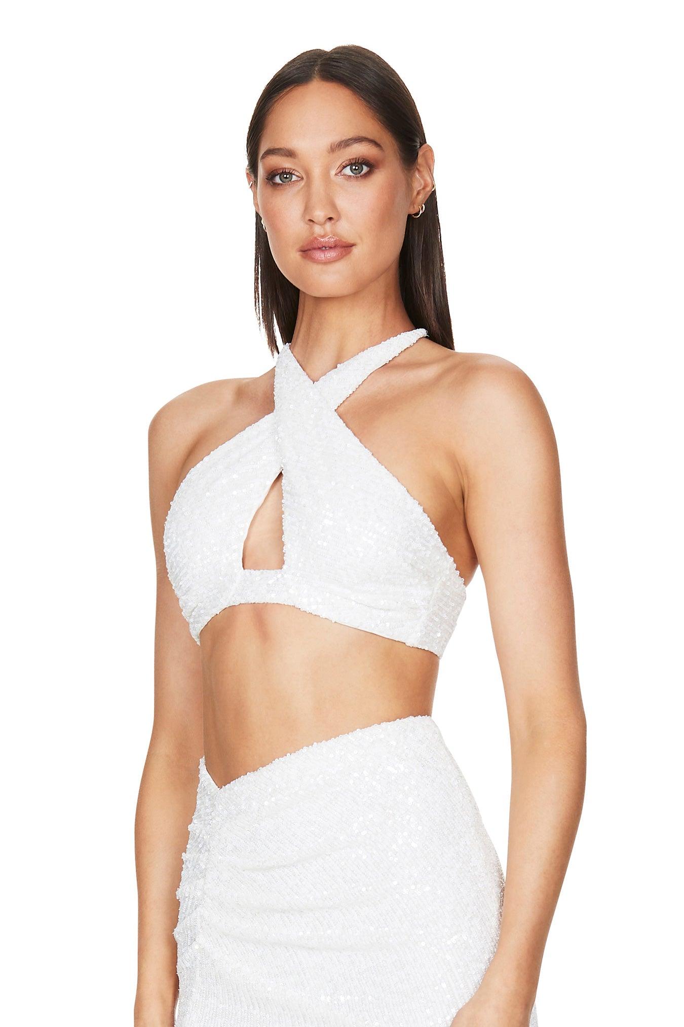 Nookie Leilani Crop - White - JAUS