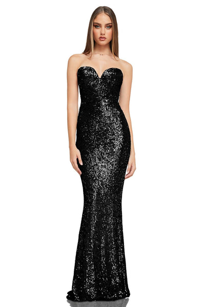 Nookie Lumeire Gown - Black - JAUS