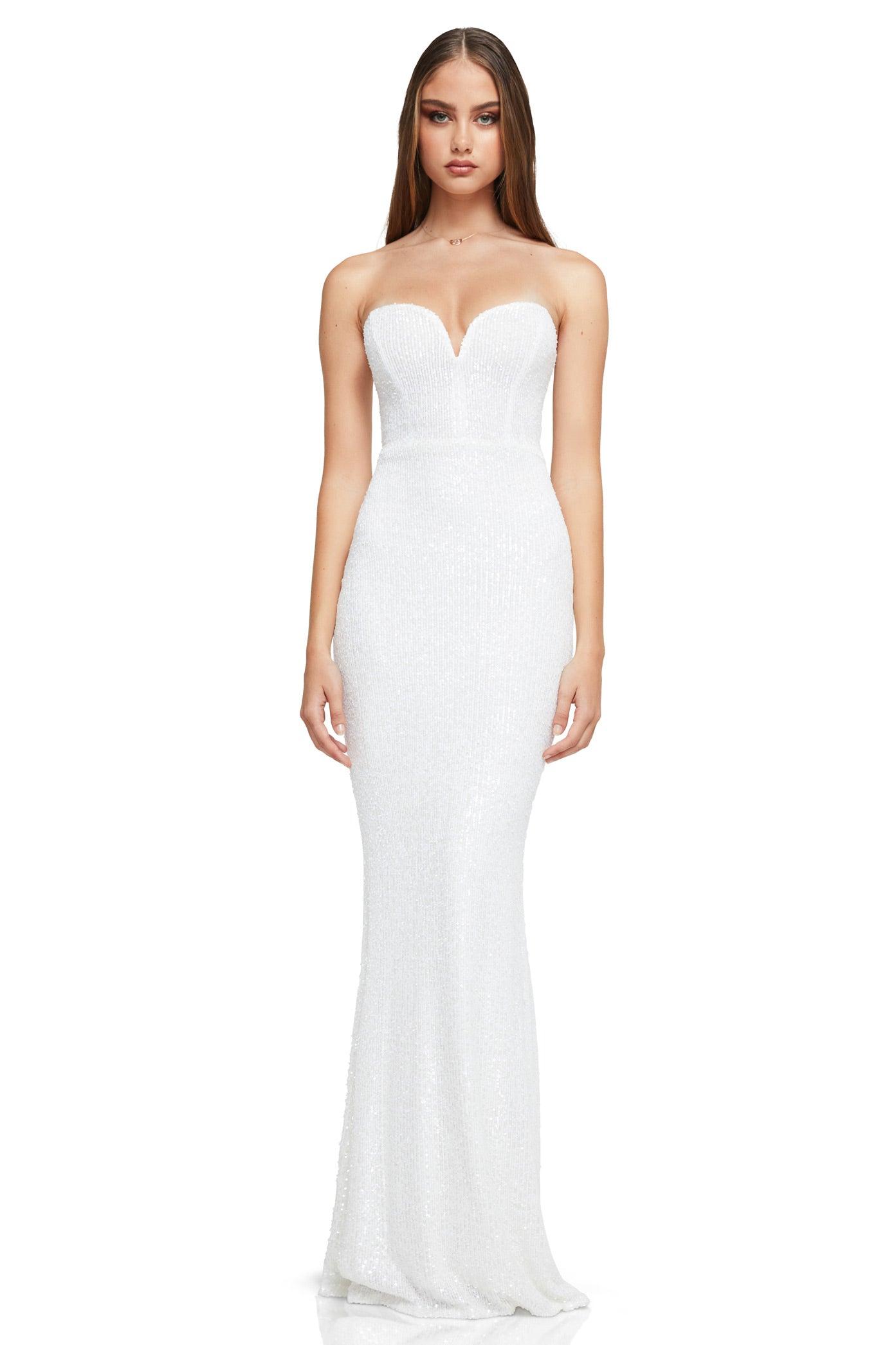 Nookie Lumeire Gown - White - JAUS