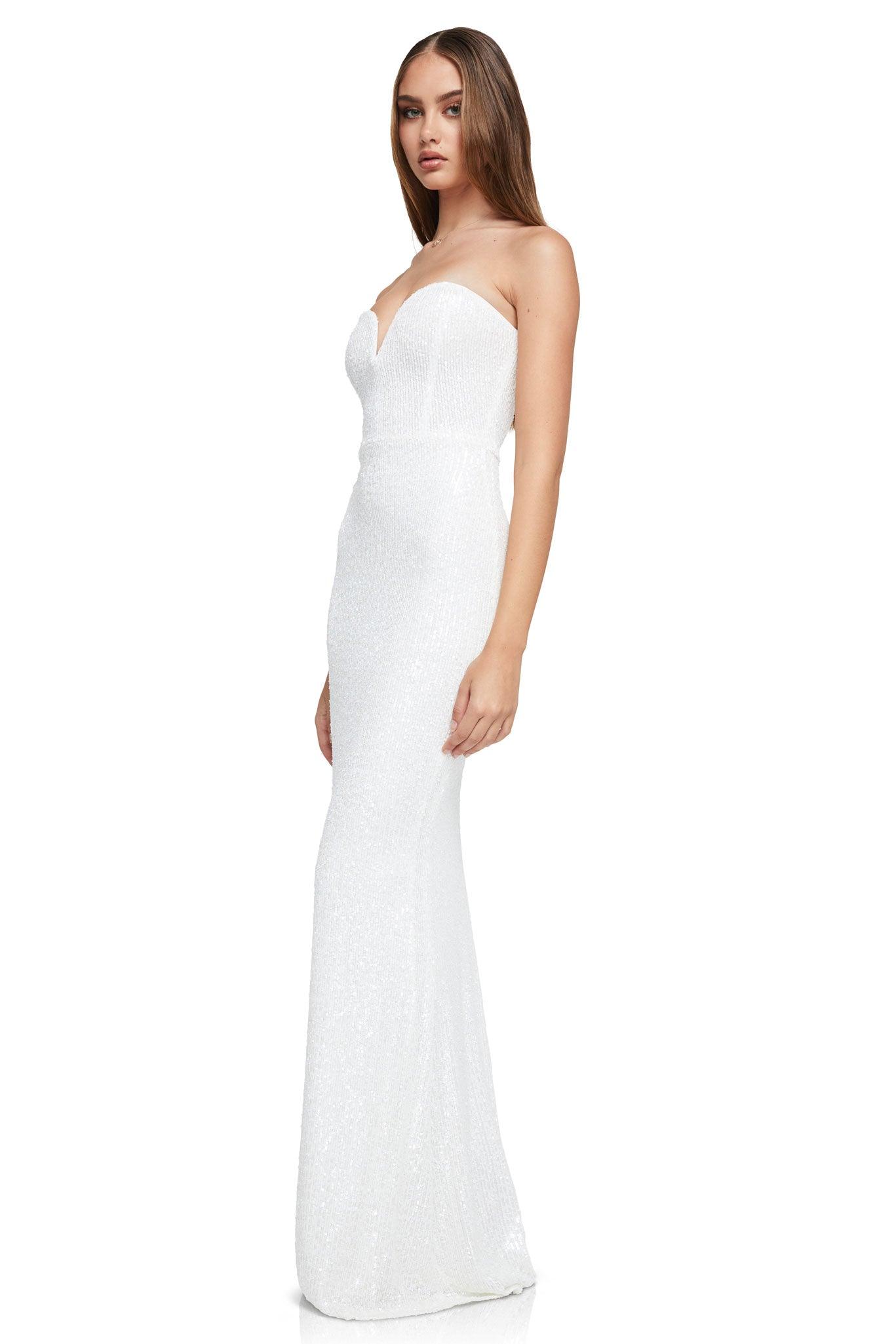 Nookie Lumeire Gown - White - JAUS