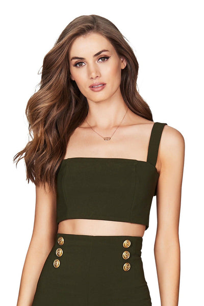 Nookie Milano Crop - Olive - SHOPJAUS - JAUS