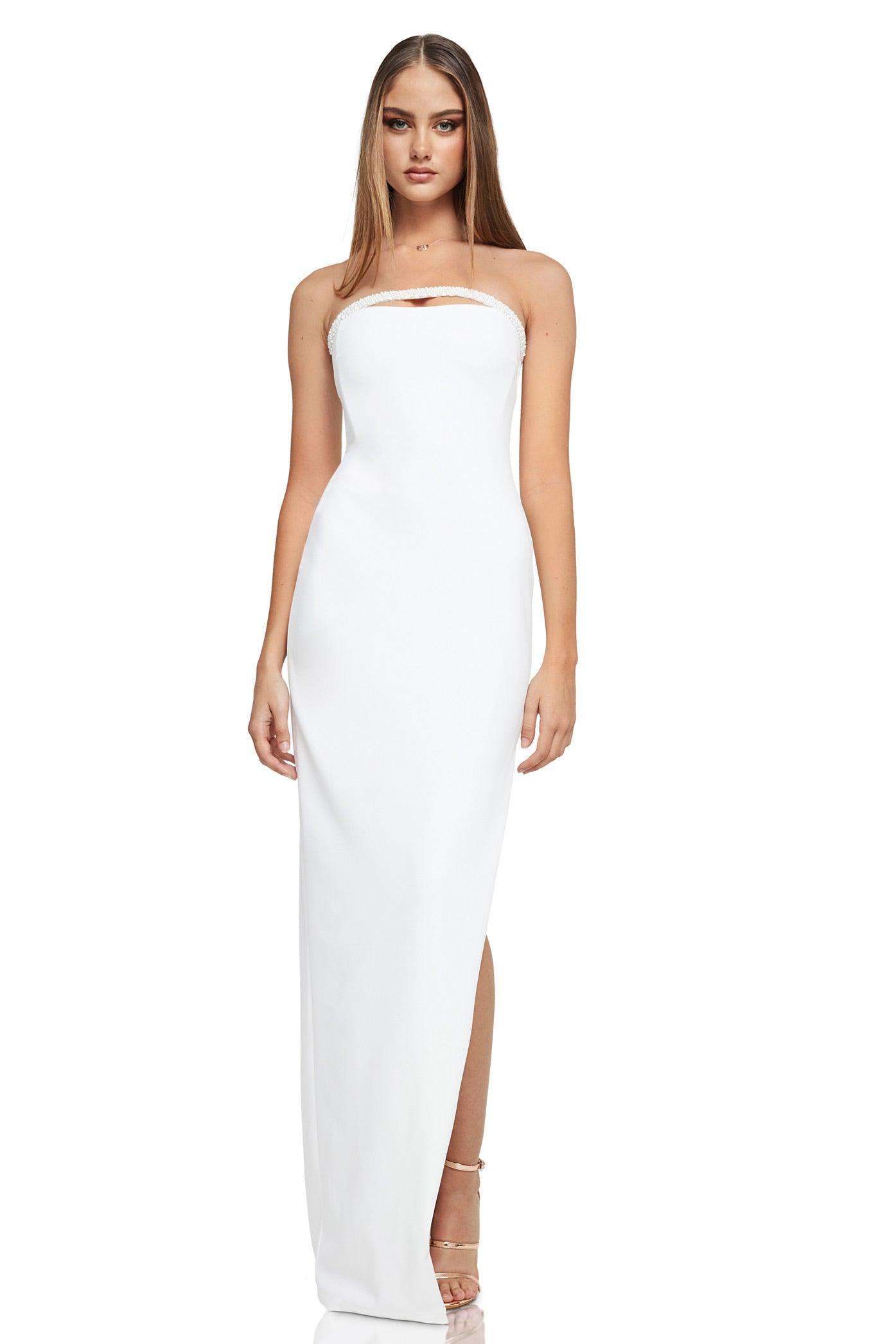 Nookie Nouveau Gown - White - JAUS
